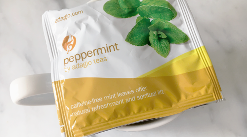 Peppermint from Adagio TeasPrep: 212° water, 5 minutes steep, plainVerdict: ★★★★☆ 4/5 Very Good!