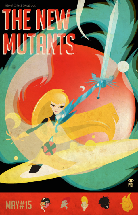 themarvelproject: New Mutants cover homages (2010-2014) by Patricio Oliver.