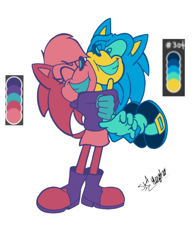 NinjaHaku2Art — “Sonic Boom-Sonamy” I read some fan comics and saw