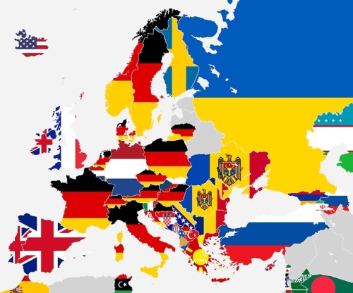 allthingsgerman: mapsontheweb: Where do the tourists come from? Foreign visitors in Europe by countr