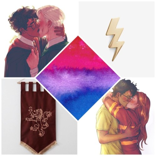 Bisexual Harry Potter (Hinny + Drarry) (Those wonderful fanart are made by @upthehillart)