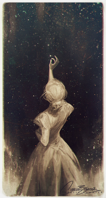 Charlie Bowater aka Qhuilla (English, b. 1988, Taurus, England) - The Old Astronomer, 2016  Digital 