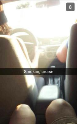 Hot boxed her car:)