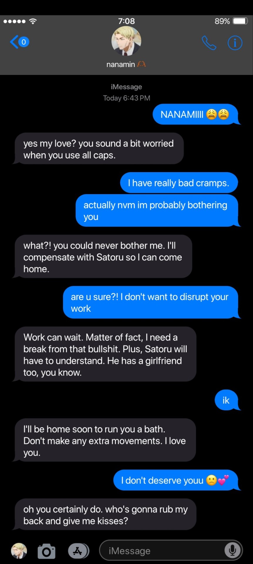 Random Texts With Kento Nanami!