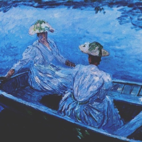 moodyinapinkbow:Moodboard: Aesthetic - Monet Paintings (Blue). ❝Color is my daylong obsession, joy