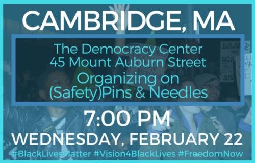 CAMBRIDGE, MAWED FEB 22 - 7:00 PMThe Democracy Center45 Mount Auburn StreetOrganizing on (Safety) Pi
