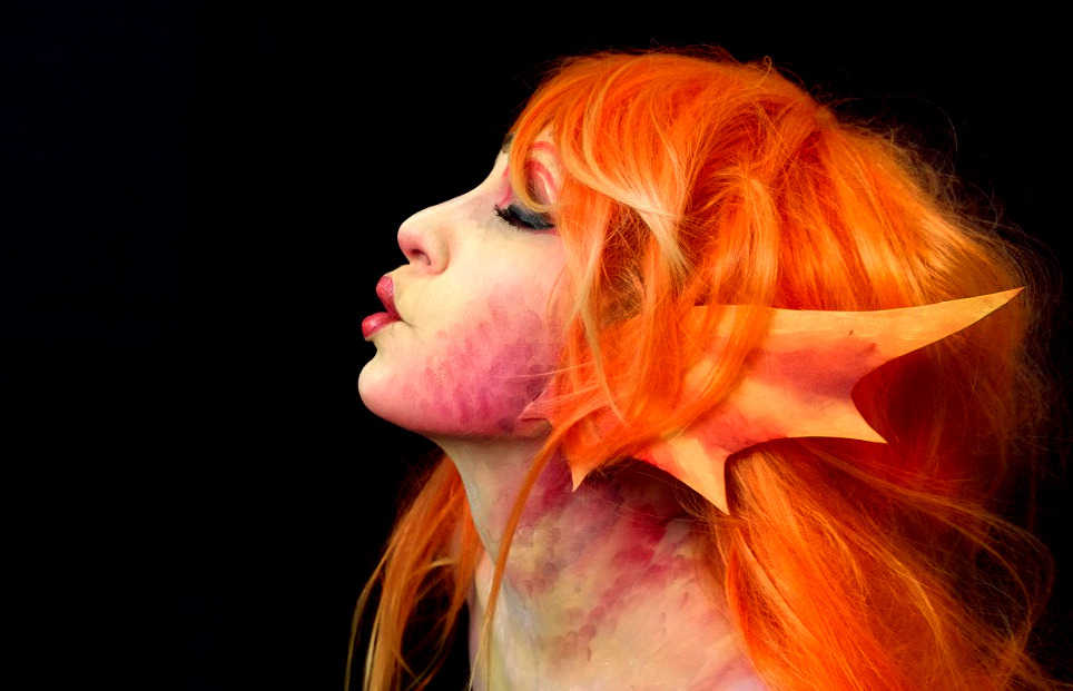 viridiansirencreations:  Fire Siren Makeup 