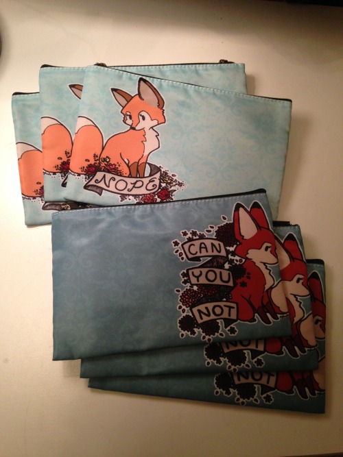 eglads:So remember those zipper bags I ordered where the foxes were cut off???Well, I will be gettin