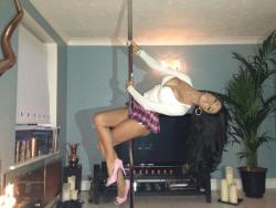 fakeplasticandfantastic:  Chloe Mafia can work my pole anytime!