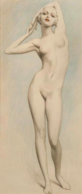 missaclitoralis:  Flapper artist unknown - c 1925