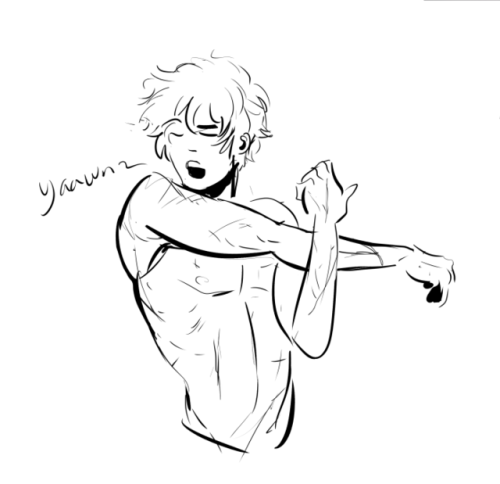 Morning stretches + scars