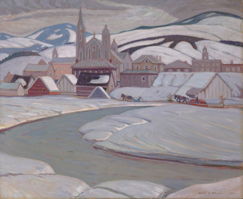 myfairynuffstuff:Albert Henry Robinson (1881 - 1956) - Baie-Saint-Paul. 1928. Oil on canvas.