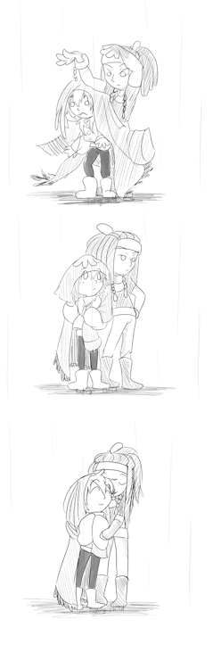 fadingchild:  Mink is strong- he doesn’t care about the cold and the wet from the rain.
