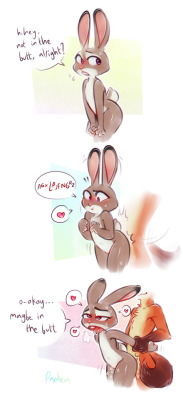 ambris-waifu-hoard: pankendev: figured it was unacceptable to have so many bunnies on this blog but not a single judy Always in the butt  I love my bun bun~ &lt; |D’‘‘‘