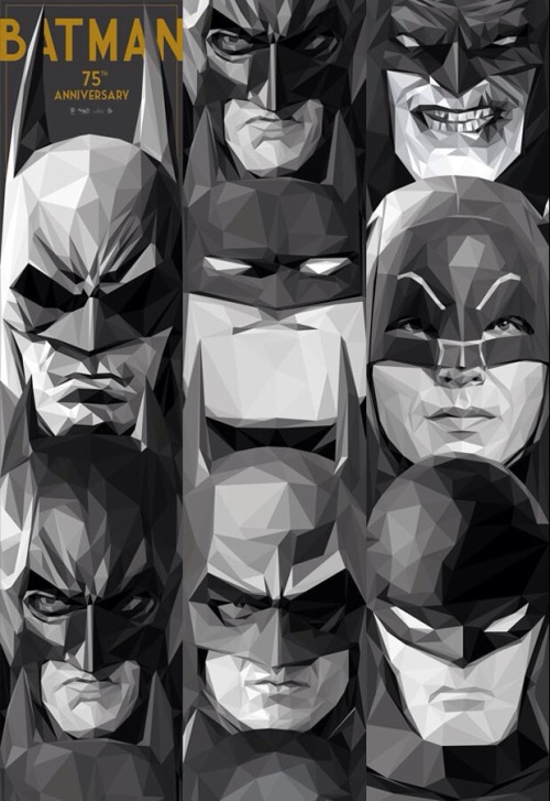 longlivethebat-universe: Batman 75th Anniversary by Simon Delart