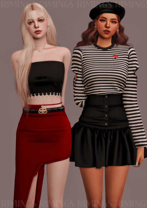 [RIMINGS] &ldquo;Fromis_9 - DM&rdquo; Outfit Set - FULL BODY / TOP / BOTTOM- NEW MESH- ALL L