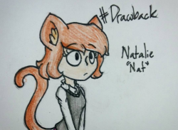 My Ideas And Drawings For @Butchhartman‘s #Drawback. Natalie (Nat) The Cat/Human