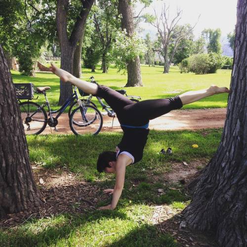 hoopdancingcoyote: Day 36/108 #108handstands #progressnotperfection #perspective #handstand #yogacha