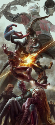 league-of-extraordinarycomics:Civil War by Jong Hwan