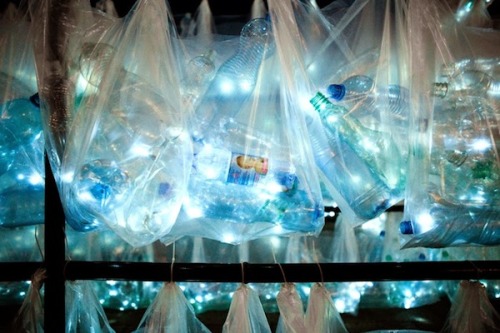 showmesomethingnewuk: A Labyrinth of Plastic Waste created by anonymous Spanish artistic group Luzin