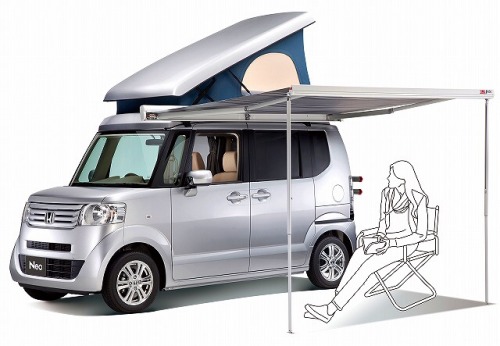 smallandtinyhomeideas:N-BOX Neo | Honda kei camper conversion • via whitehousecamper