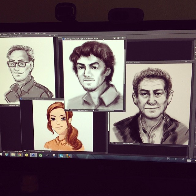 Some sketches I did of the people at SIGGRAPH. #Siggraph #sketches #drawing #people #speedpaint #instadaily #instalike #instaart #art #bestoftheday #picoftheday ##portrait #sketching #painting #life #artistofinstagram #myart
