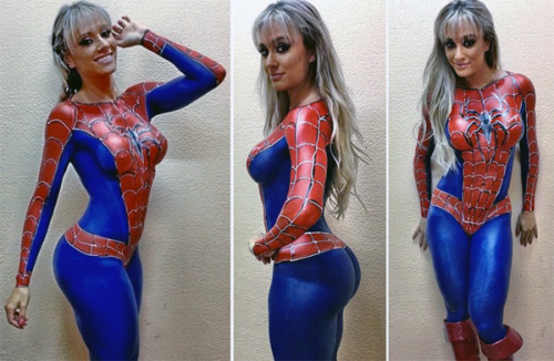 Disney characters body paint