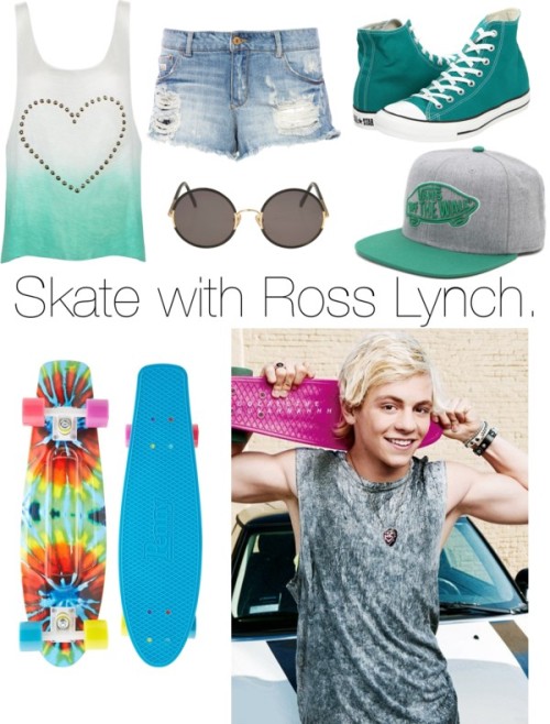 smeximalik009: Skate with Ross Lynch., caileymitchell tarafından denim shorts ile yaratıldı ❤ liked 