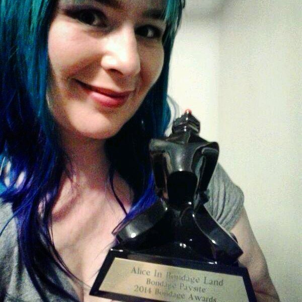 Best Bondage Paysite 2015 Bondage Award trophy! #femdom #mistress #aliceinbondageland