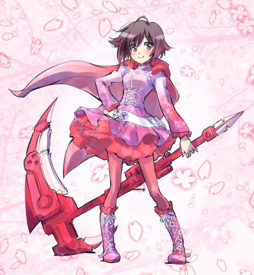 red-like-roses:jesper-mojo:Red rose Garden@tsundere-bellwether Ruby as… Ruby!