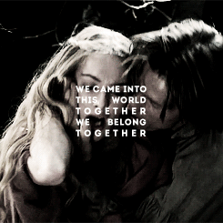 charliedays:“Jaime and I are more than brother and sister. We are one person in two bodies. We share