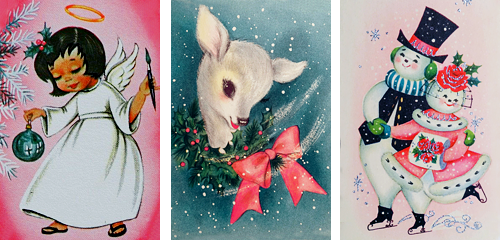 XXX vintagegal:  1950s/1960s Vintage Christmas Cards: part photo