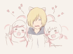 kittlekrattle:cat ears and sudden doki dokis