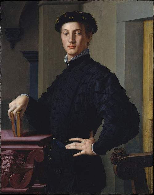 king-without-a-castle:   Agnolo Bronzino (1503 - 1572) - “Portrait of a Young Man”, 1530.