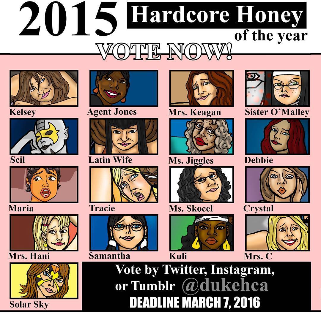 #vote #dukeshardcorehoneys Vote for your favorite 2015 hardcore honey