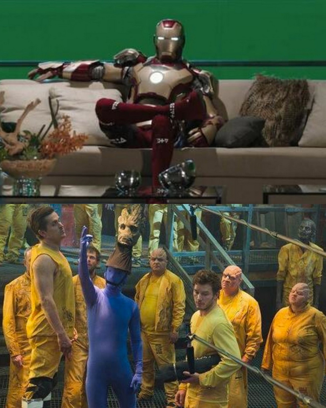 pottergirl05:  20 pictures from the behind the scenes of the Marvel Cinematic Universe.