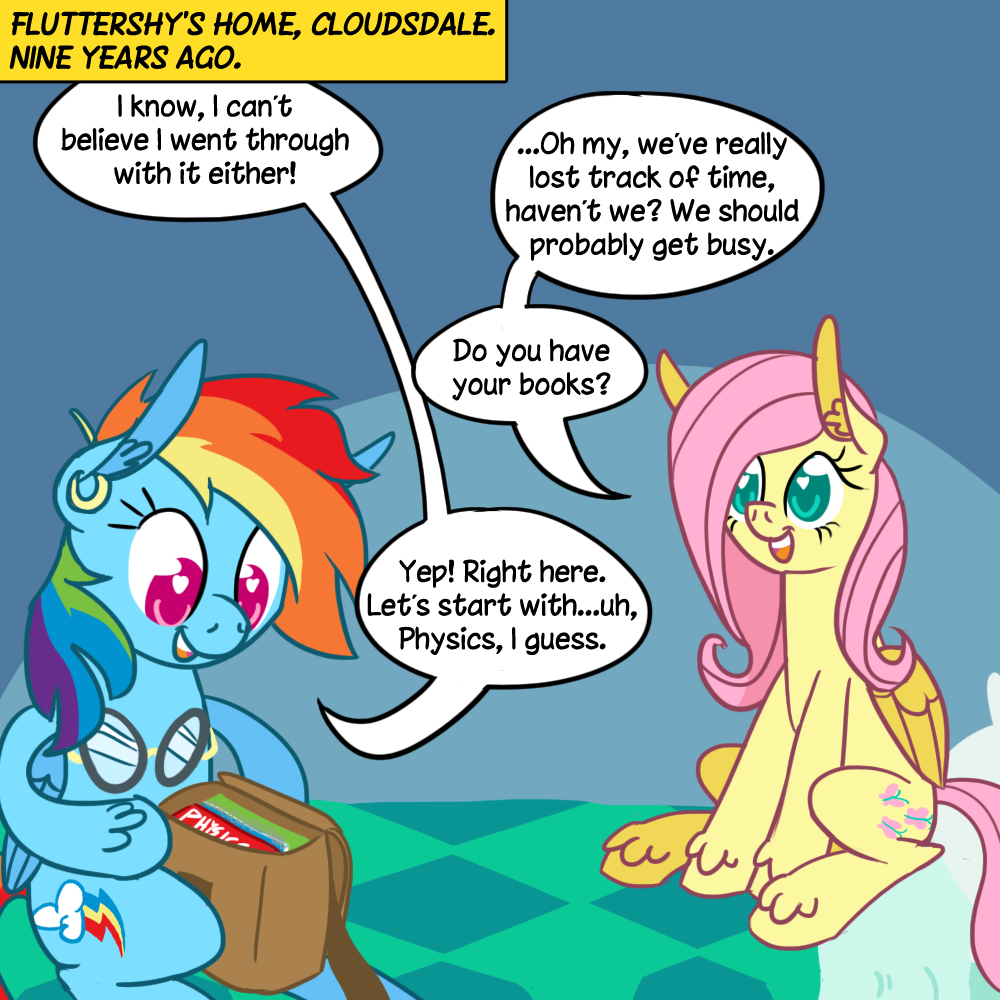 fluttershyreplies:  FlutterDash Prequel Trilogy Episode I: The Puberty Menace (Prologue)