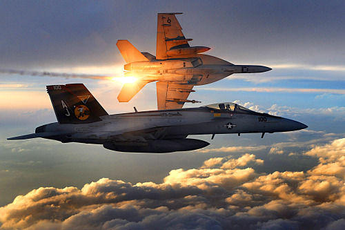 FA-18 Super Hornets of Strike Fighter Squadron