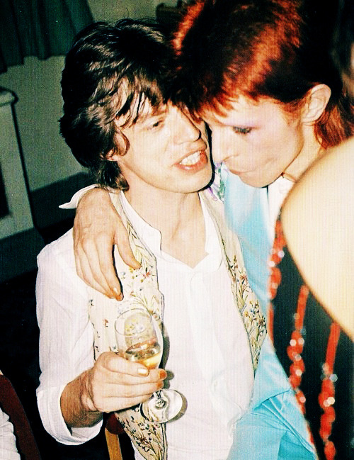 hollywoodlady:Mick Jagger and David Bowie, 1970’s