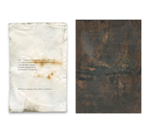 Forms of Things Lost To (2023)
[[MORE]]A copy of the book ‘And Then Gone’, buried in waterlogged soil in the Scottish Borders, not far from Scaleby Moss, for a period of about 3 months and later exhumed.
A series of eight artworks painted, partially...