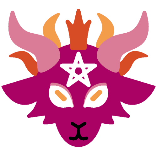 Baphomet Greysexual and Lesbian Emojis for @witch-blackwood!Free to use!