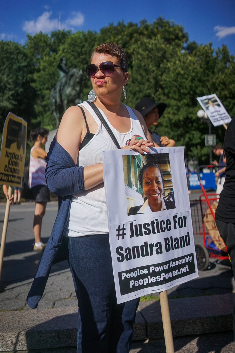 activistnyc:  ‪#‎JusticeforSandraBland‬: Activists gathered in Union Square