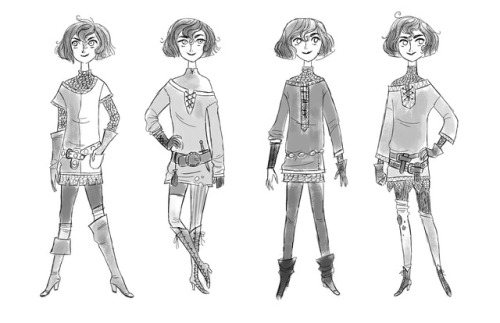 My character designs for Cassandra from Tangled: The Series!  Cassandra stayed pretty close to the t
