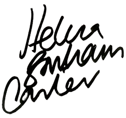 perfectbonhamcarter: Helena’s autograph. [transparent].