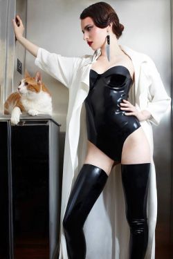 latexandlingerie:  latex-stockings-in-fashion:  Tableaux Vivants Design NY Black latex stockings Source: http://TableauxVivantsDesign.com  Tuesdays: latex catsuits, lingerie and uniforms: 