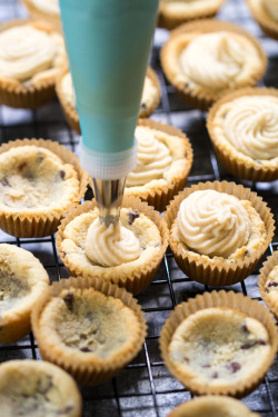 sweetoothgirl:    CHOCOLATE CHIP “CHEESECAKE” COOKIE CUPS {GF &amp; PALEO}    