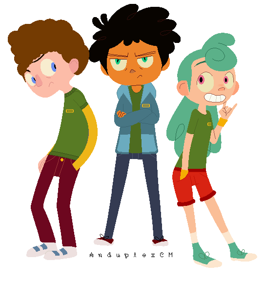 anduplex:  I had an idea for a story and decided to draw these three as Junior Camp