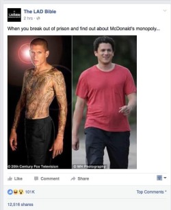 drethelin: legally-bitchtastic:  funniest-stuff: Great lesson in empathy, you never know what someone is going through.  “And I put on weight. Big f–ing deal” is gonna be my new mantra  Wentworth Miller is really good 