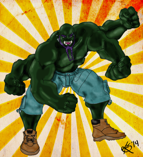 Commission I Did For Sesquimorphism ( Http://sesquimorphism.tumblr.com/ ). Heres His OC, Kughirk Roughspur.