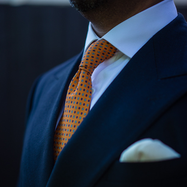 gezzasmenswear:Double Trouble - my first double-breasted suit. Made by Oscar Hunt